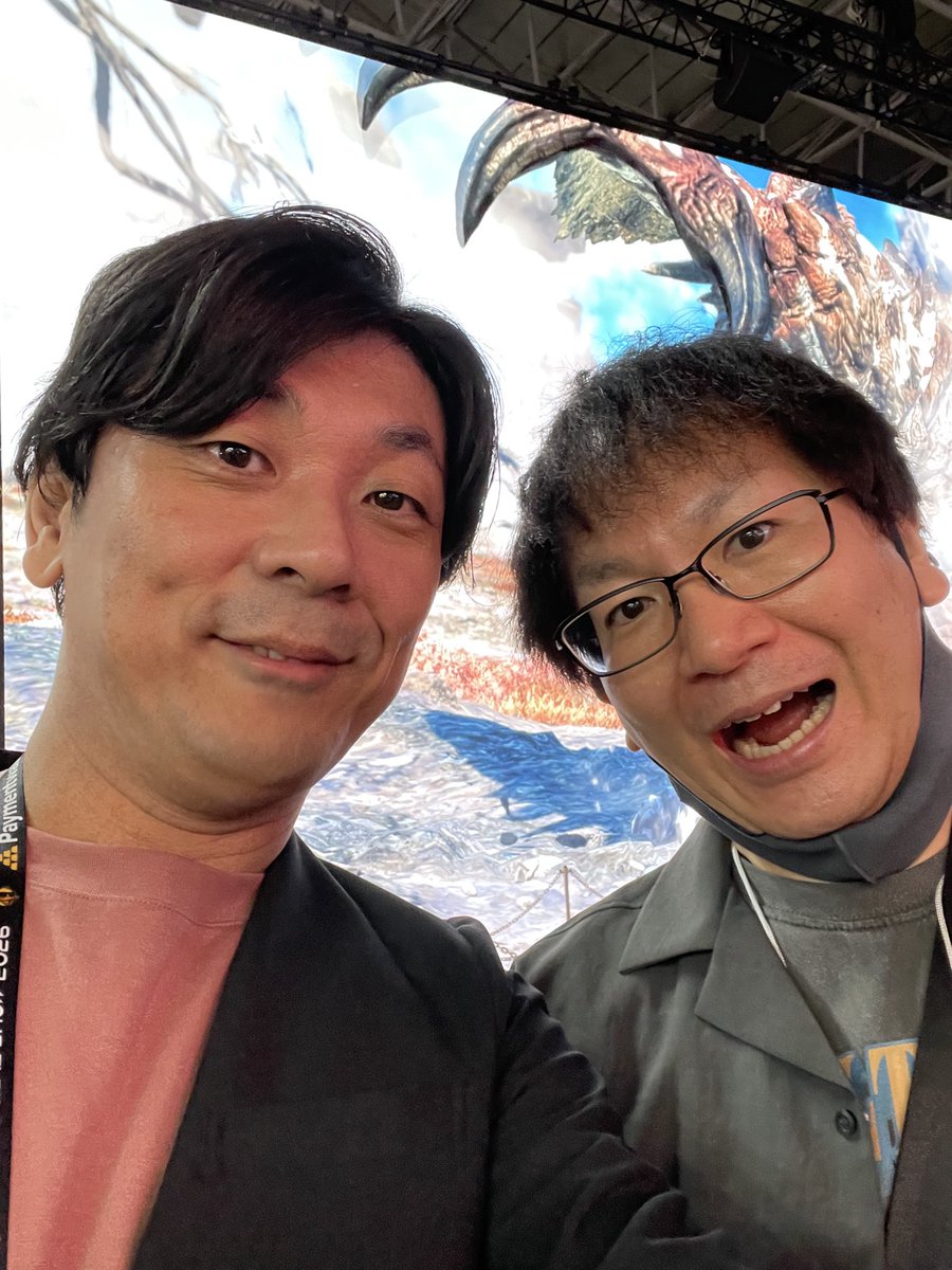 Nobuo_Hatauchi's tweet photo. TGS2026ビジネスデーに参加してきました！MHアセンダンスの平岡ディレクターと色々話したり、試遊も楽しむことができました！ラオシャンロンの実物大には驚き！
あとFF7リベレーションも楽しんできました。どちらも買わなくては！ https://t.co/tomsE9xf1x