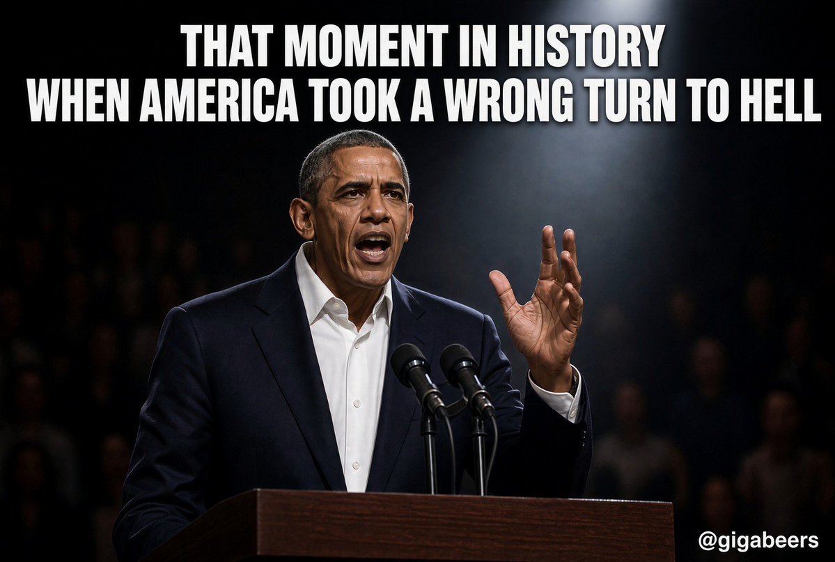GigaBeers's tweet photo. We already took that wrong turn once.

We cannot afford to do it again in these midterms. Get out and vote.

This country cannot survive Obama for a fourth term. 🇺🇸 https://t.co/4f89hUNLOC