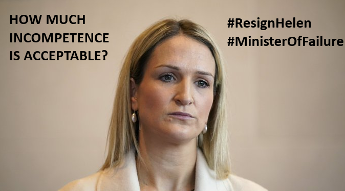 WatchdogTh96012's tweet photo. Is it a case we just accept incompetence and move on?  Waiting for the next shit show to raise its head.  Or do we hold politicians accountable where deserved?  IMO this politicians has had enough chances.  Failure after Failure.  Incompetence beyond belief. #ResignHelenMcEntee https://t.co/oExCARyQj9