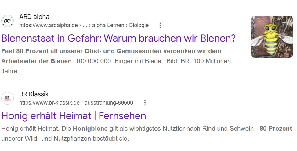 BuUmMst's tweet photo. Der @BR24 #Faktenfuchs widerspricht der These, wonach 80 Prozent der pflanzlichen Nahrung von Honigbienen abhängig wären.

Unerwähnt bleibt, dass der ÖRR selbst seit über zehn Jahren recht undifferenziert an der Verbreitung dieser Zahl mitgeholfen hat.

https://t.co/gFPm1zXJrp https://t.co/mBQ2SsYDtS