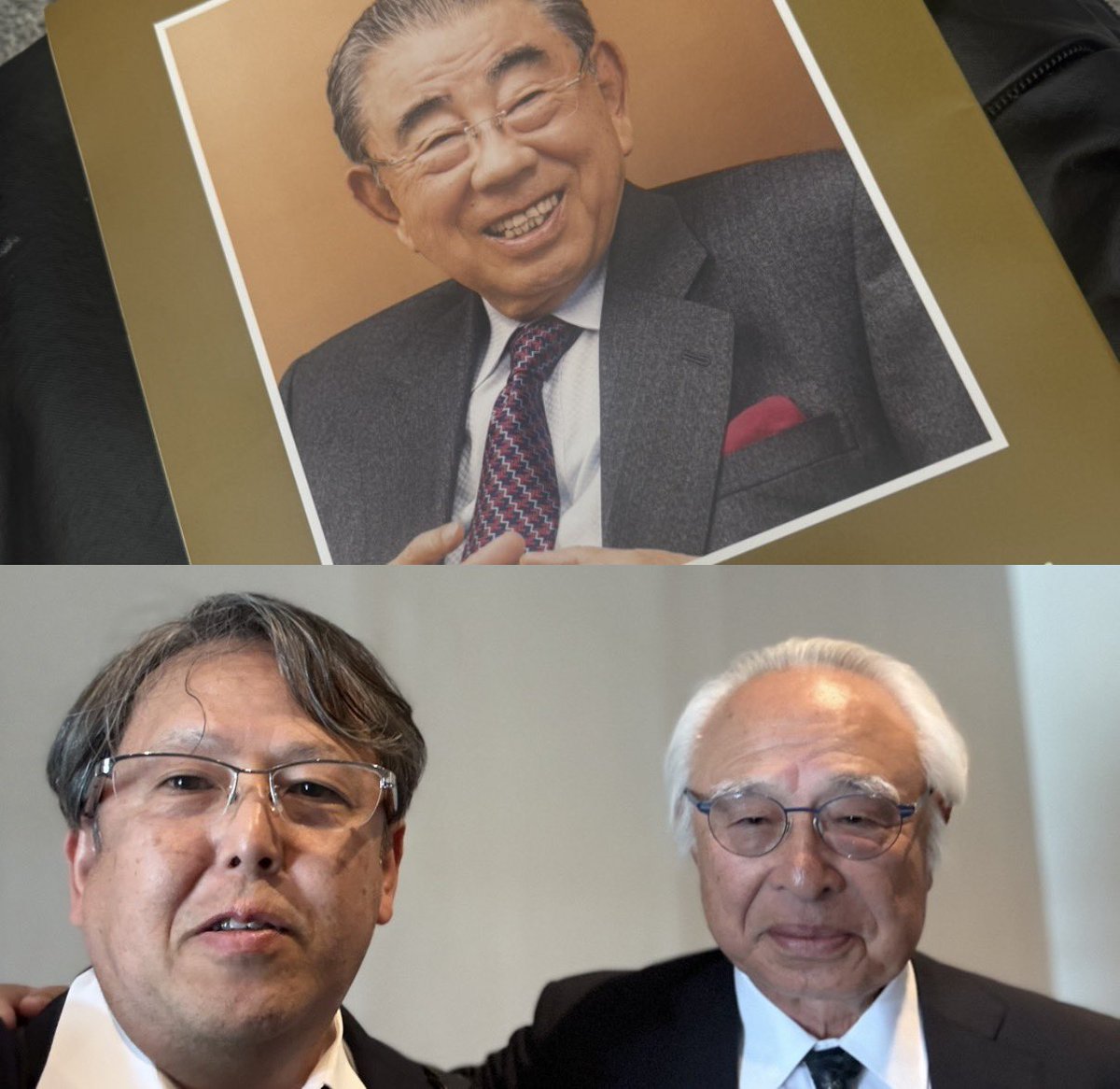 yaramaika's tweet photo. セブン-イレブンの鈴木敏文会長のお別れの会へ
コンビニを生業とするものとしては非常に感慨深く鈴木会長の偉大さを痛感しました

私がローソンにいた時の社長であり、後に取引先社長(ファンケル)となった藤原謙次さんに偶然お会いし、ライバルとして取引先としての鈴木会長のお話をお聞きしながら会場を巡る幸せな時間ともなりました
ローソン関係者は藤原さんと僕だけだったと思われます