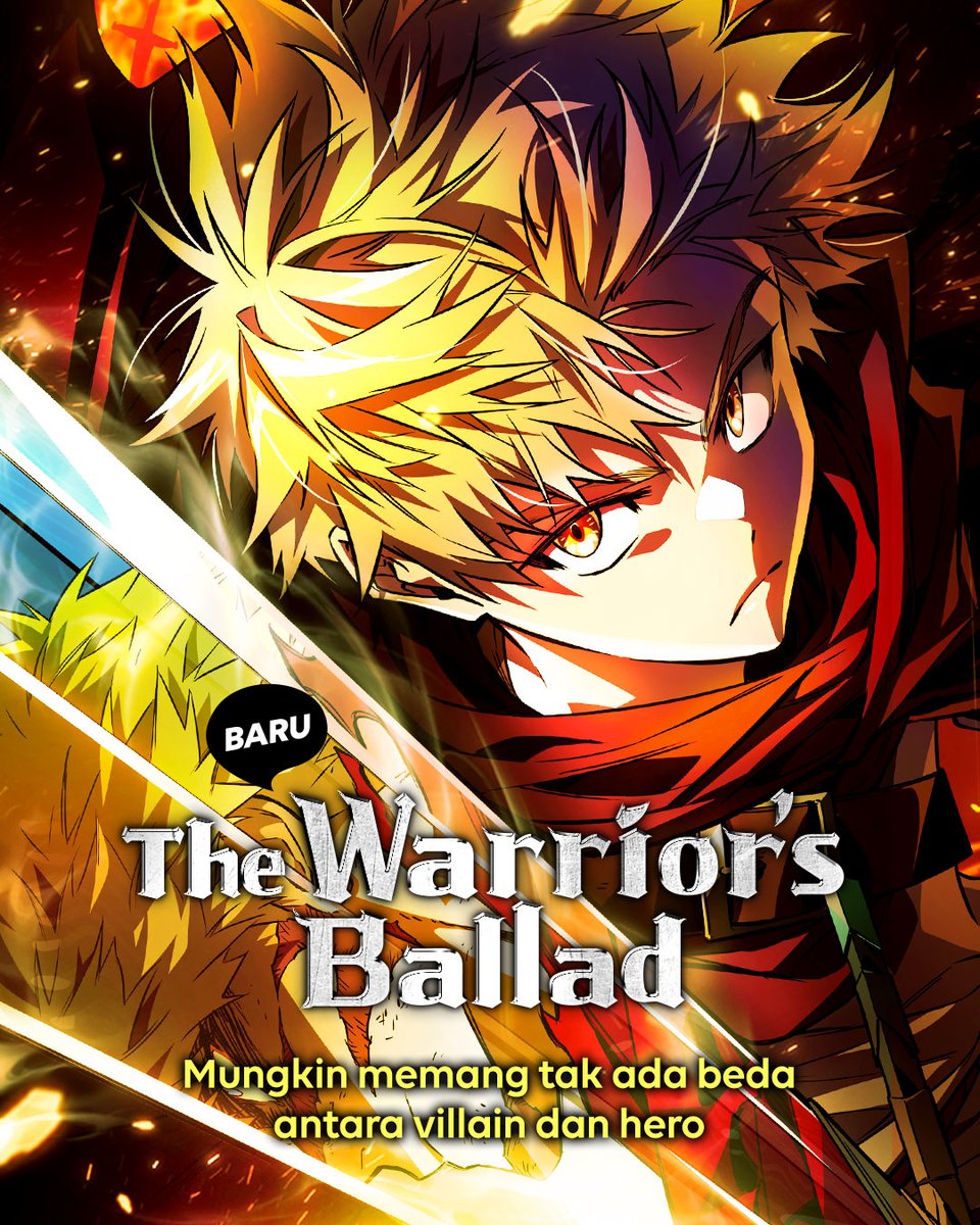 webtoonid's tweet photo. Webtoon GLOBAL DROP pertama! 🌏 Bisakah monster menjadi pahlawan? 💥
👉🏼 https://t.co/PLlMSEQanN
Baca ‘The Warrior’s Ballad’ sekarang hanya di #WEBTOONID https://t.co/O9pIGJ3xnG