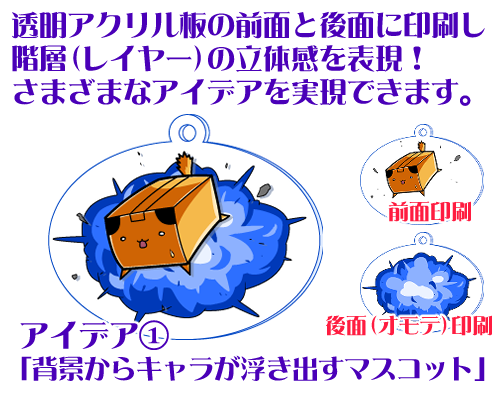 k9goods's tweet photo. 「レイヤーアクリルキーホルダー」
https://t.co/sxbXycYPSU

アクリル板の前面・後面にそれぞれ印刷するアクキーです。立体表現や階層表現、皆様のさまざまなアイデアを拝見するのもたのしい！（わたしが） https://t.co/5nA86k5t2V