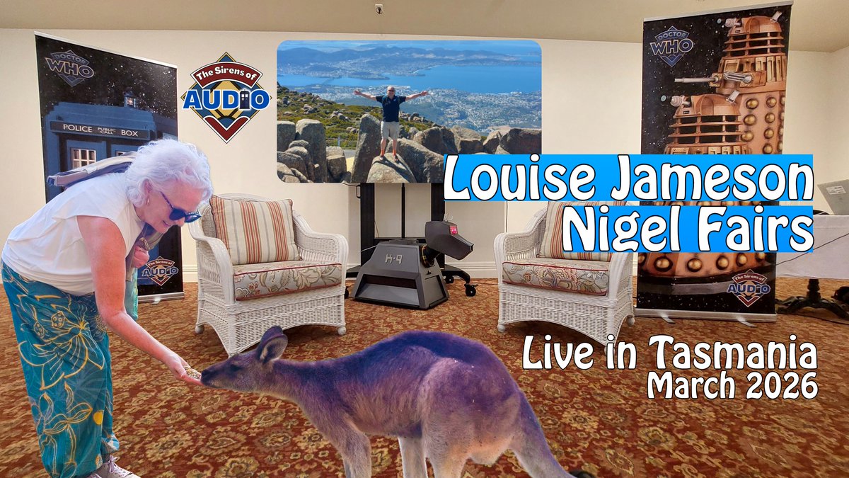 AudioSirens's tweet photo. New Podcast Alert - Louise Jameson and Nigel Fairs Live in Tasmania

#DoctorWho #ItsLeela

https://t.co/6y7liSPC0I https://t.co/rALQRRvVFJ
