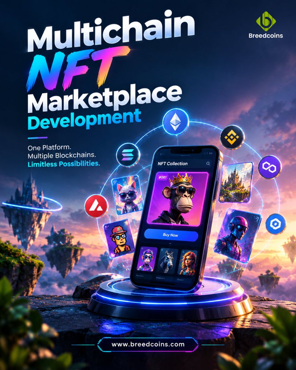 breedcoins's tweet photo. Multichain NFT Marketplace for Digital Assets
Take the next step with your NFT marketplace. Talk to BreedCoins today. >>https://t.co/qL2zHY8s6N
#multichainnftmarketplace #nftmarketplacedevelopment #nftdevelopment #nftmarketplace #blockchaindevelopment #web3development https://t.co/6WXs8JTzpB