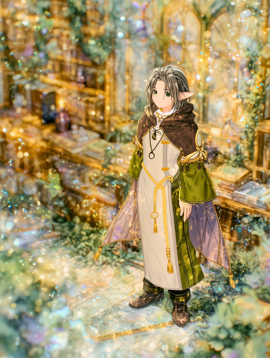mabi_tini's tweet photo. 過去の頂きもの　その３
獅子の大鎌（@lionoscythe）様より
襟鯖の子を、入手してまもないローブ姿で。
1枚のSSを、さまざまな雰囲気に加工して頂きました。
こんな風にもなるのか、と新鮮でした。
＃マビノギ https://t.co/G1ShvcbnyE