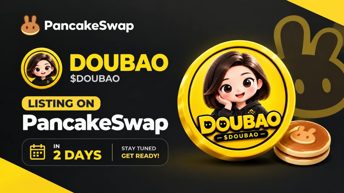 DoubaoAiagent's tweet photo. $DOUBAO 即将上线！
📅 预计 9 月 20 日正式上线🤖 AI Meme Token｜BNB Chain

空投 95,000 $DOUBAO / 1 钱包 参与任务即可获得空投资格！

✅ Follow 官方账号
✅ RT + 📌 置顶本推文
✅ 评论区留下你的 BNB Chain 钱包地址

🔗 Presale：https://t.co/Dpv5oqnHTJ

或者直接在此处通过向公售地址发送 BNB 进行购买：

0x4ef114F6e622a39de9EF6617Bf4272AB17cBd0aa

⚠️ DYOR｜高风险高收益，谨慎参与
#DOUBAO #Doubao #BNBChain #Airdrop #Presale #Crypto #MemeCoin