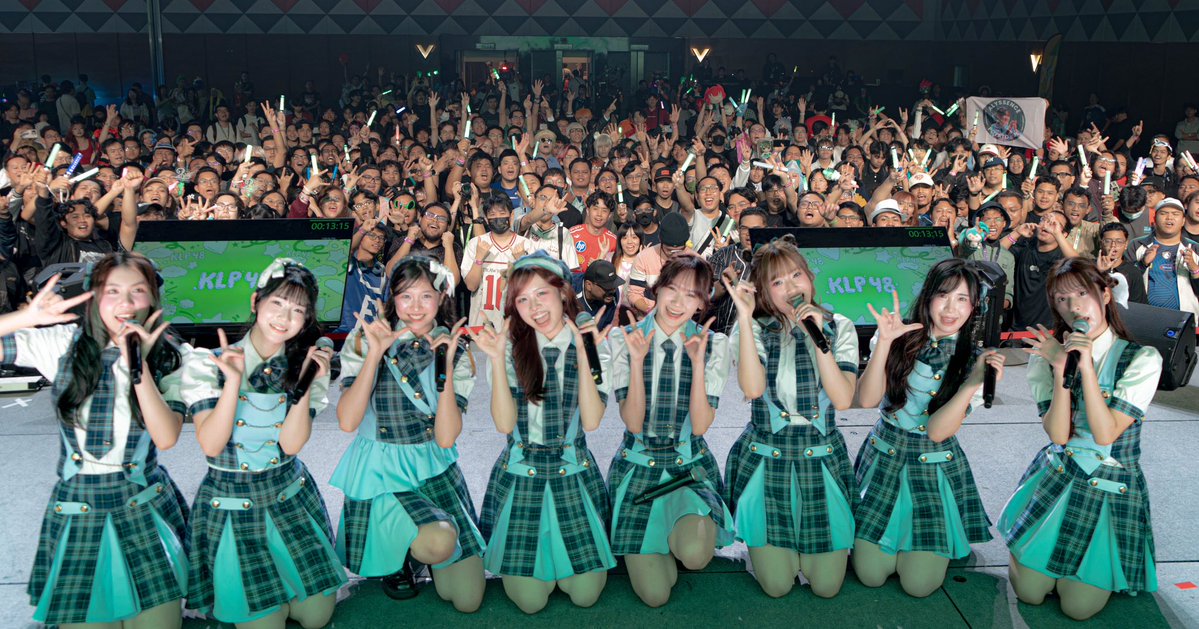 KLP48official's tweet photo. Let's re-live the moment together and travel back in time to last week's Cos-mic performance! We're truly appreciative and grateful to everyone for coming to our show 🍀🩷

Big thanks to Dolla for collab-ing with us, too!! 🩵🥹

See you at the next event! 

#KLP48 #Cos-mic #Dolla https://t.co/tODdiFEFcj