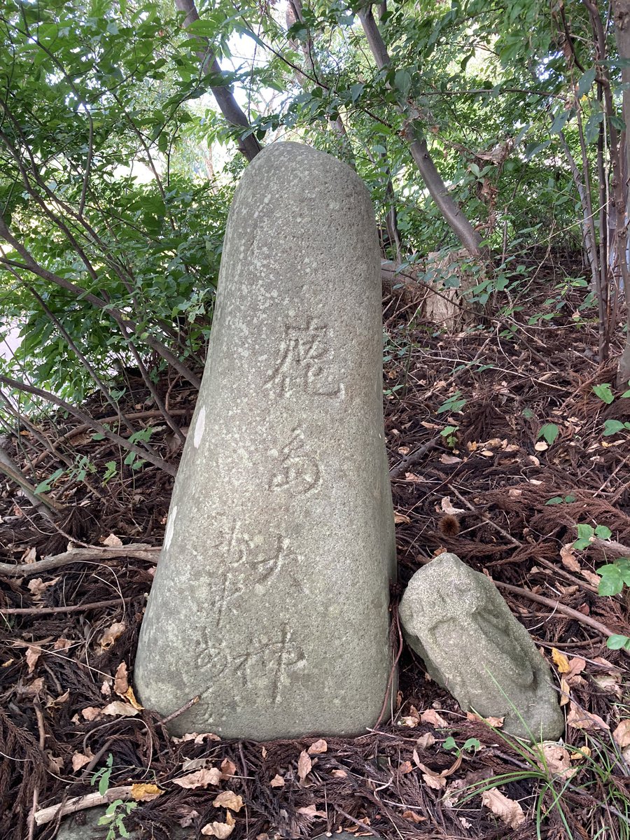 takerutagaito's tweet photo. 鹿島大神石塔も巡りもしました。
大正から昭和にかけて、人形神の鹿島様から石塔にして祀っている地域です。武甕槌大神と刻まれたものもあり興味深いです。
新発見の石塔も発見できました。 https://t.co/nUkOLqRsgE