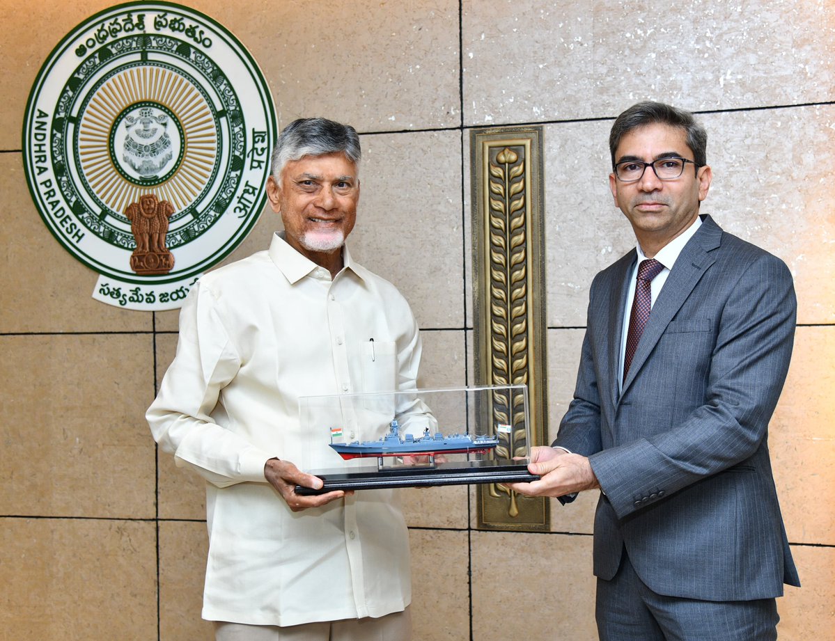 ncbn's tweet photo. I’m delighted to welcome Mazagon Dock Shipbuilders Limited to Andhra Pradesh! The Navratna Defence PSU will anchor a modern greenfield shipyard at Dugarajapatnam, with an investment of around ₹15,000 crore over the next 5–7 years and the potential to create nearly 45,000 direct and indirect jobs.

This is a major boost to Andhra Pradesh’s maritime ambitions. With our long coastline, strategic location and strong industrial ecosystem, we are determined to be at the forefront of India’s journey to become one of the world’s top five shipbuilding nations by 2047.

The Dugarajapatnam cluster will catalyse a wider ecosystem across shipbuilding, ship repair, marine engineering, manufacturing, logistics and allied industries.

We will extend every support to MDL to turn this ambitious project into a world-class shipbuilding hub.

@MazagonDockLtd
