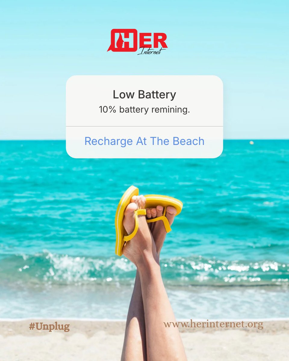 HerInternet's tweet photo. Sometimes connection looks like sitting by the water with your phone tucked away. It looks like laughing until your stomach hurts or making memories and having conversations that don’t need to be posted.
This #Unplug, give yourself permission to be unavailable for a while. https://t.co/NvoW4NK2gH