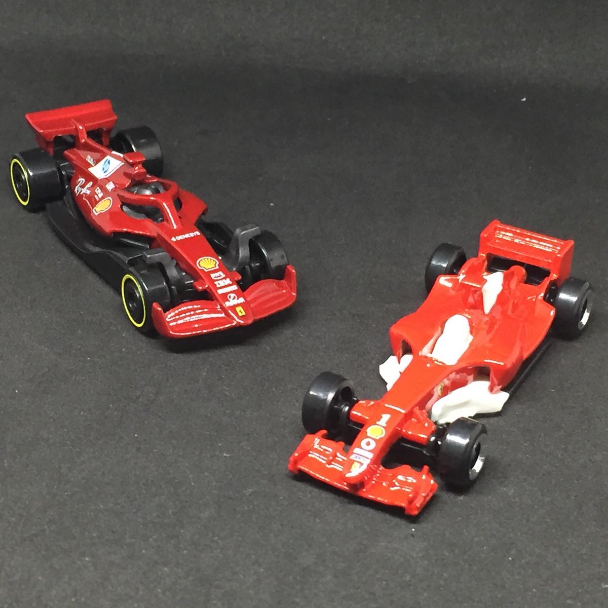 LeslieLinegtd's tweet photo. Then and Now: Ferrari F2004 vs. Formula 1 Scuderia Ferrari HP by Hot Wheels. Which one do you prefer? Comment below. https://t.co/6HiZBOj066
