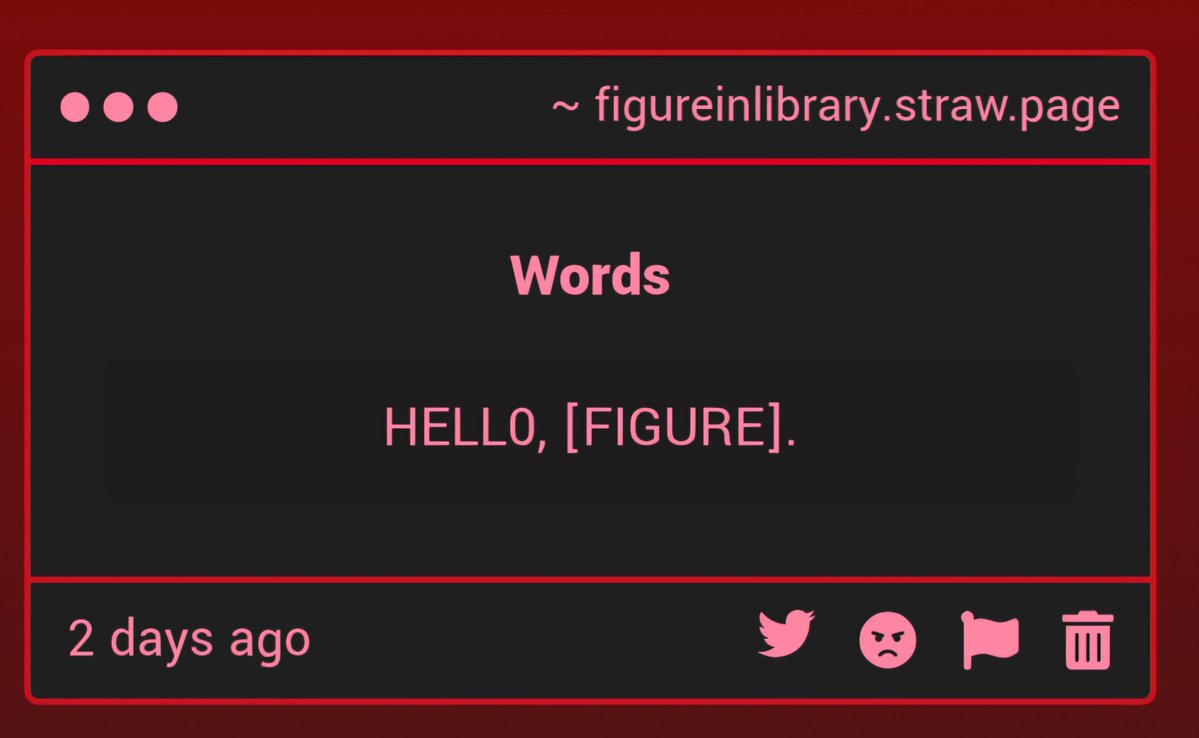 FigureInLibrary's tweet photo. 1: Hello, I assume, Glitch
2: Hello, Creak! You are my brother :]
3: Hello, person
4: Starlight? I'd rather not go to the Archives... https://t.co/Z2ATt5PUUv