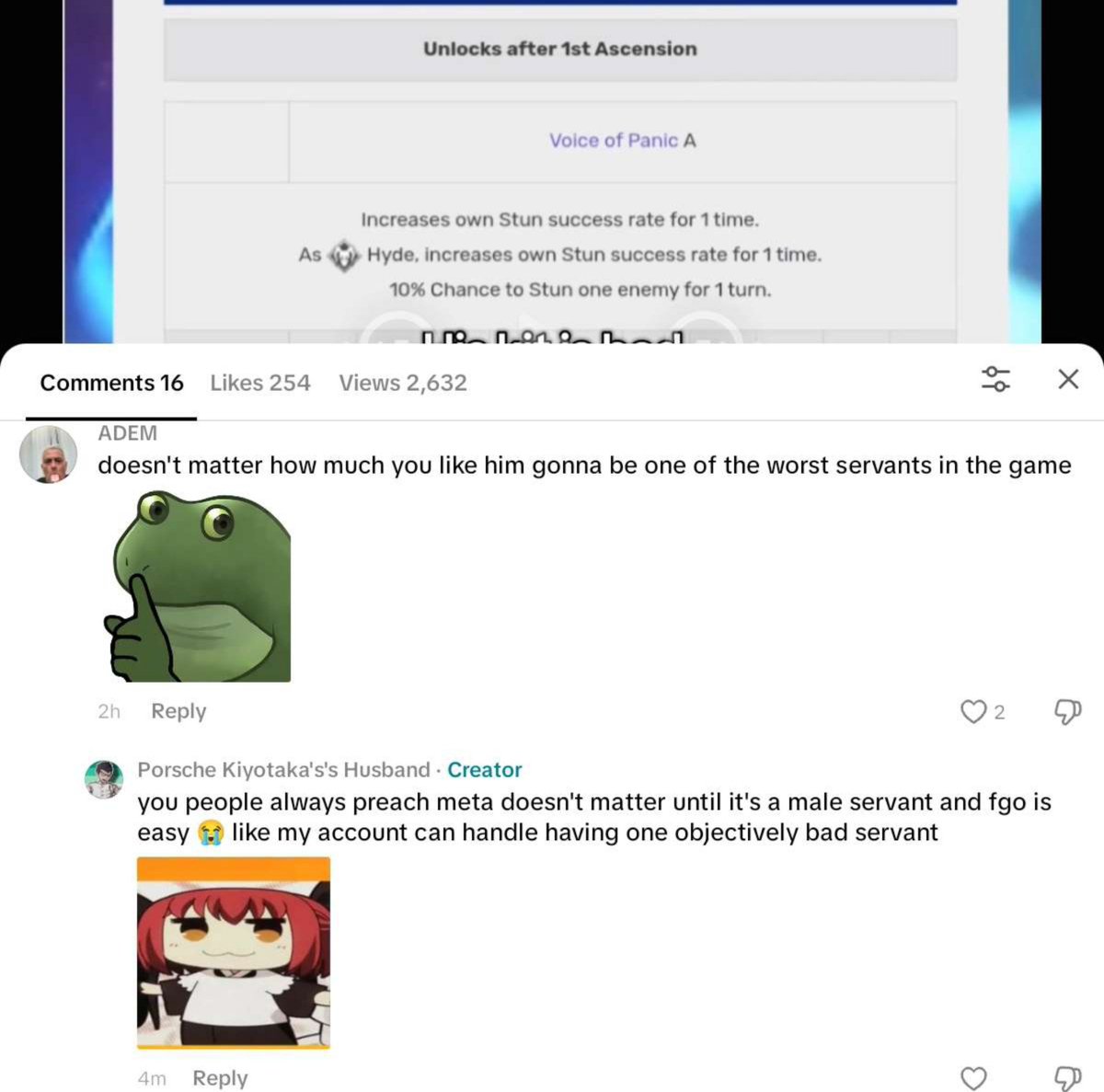 RicafortPorsche's tweet photo. It's so annoying I have to keep proving myself why I like Jekyll and Hyde. If fgo's meta doesn't matter like a lot of you say why bother me about liking Jekyll and Hyde and leveling him to 120? 🙄 https://t.co/D1w6ALSfud