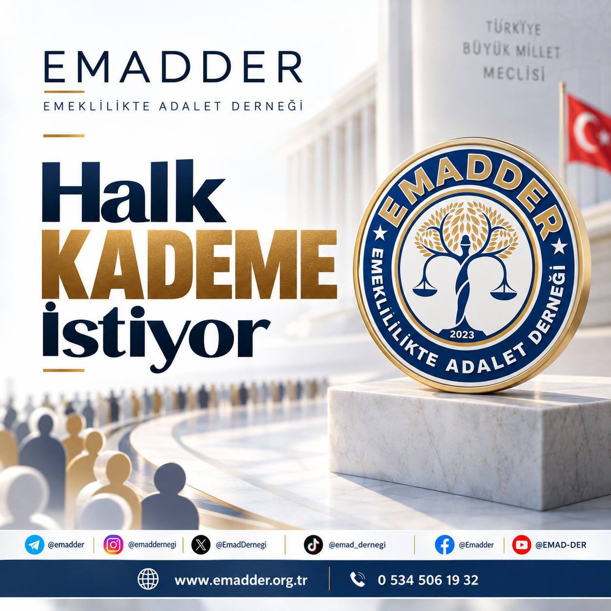 TubiEmad's tweet photo. Halk kademe istiyor ‼️

Emekçi kademe istiyor ‼️

Artık yasa sırası kademede‼️

@EmadDernegi
#Halkkademeistiyor https://t.co/isQfsII0G2