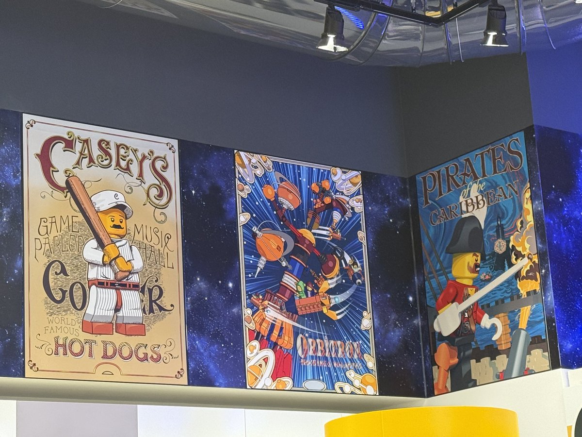 laughingplace's tweet photo. The recently remodeled LEGO Store in Disney Village has some excellent attraction poster LEGO recreations, including one of a personal favorite, Le Visionarium - aka the Timekeeper. #DisneylandParis https://t.co/CedUIFNH8E