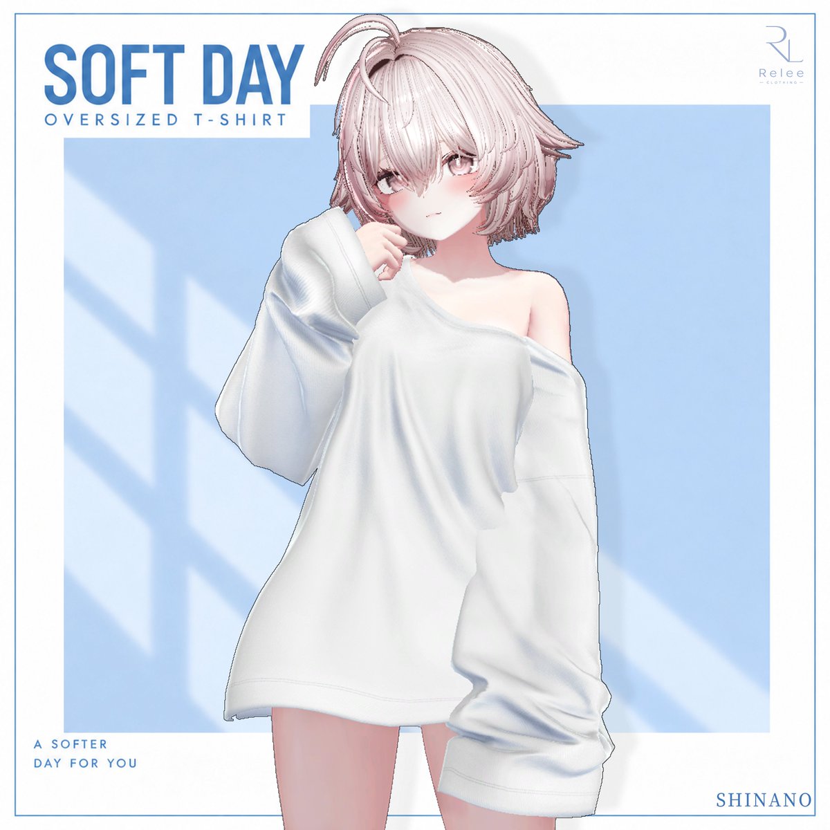 relee_shop's tweet photo. 🎉OPEN Event🎉
🤍Soft_Day☁️

☁️ SOFT DAY、もっとゆったり、心地よい一日を。
🫧 やわらかなオーバーサイズシルエットで仕上げた、毎日に寄り添う一着。

☁️ SOFT DAY, 조금 더 느긋하고 포근한 하루를 위해.
🫧 여유로운 오버핏 실루엣과 부드러운 컬러로 완성한 데일리 아이템

 ~ 9/26 RT + フォローイベント実施！！  3名様を抽選して選択衣装を1着プレゼントします
~ 9/26 RT + 팔로우 이벤트 진행!!   3명 추첨하여 선택 의상 1벌 선물드려용!   

booth-https://t.co/zHdaUiv04N

@VRChat

@relee_shop