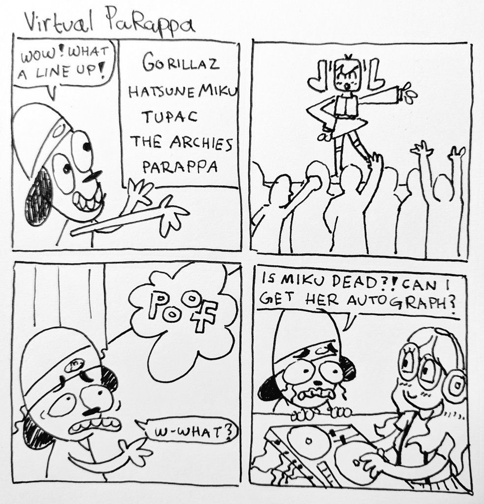 ducknuk_comic's tweet photo. I got fired and need to make ends meet.
I'm opening up commissions for the time being. I'm a napkin artist but If you have a concept I'll work with you to craft a joke and draw it for $25 or do a personalized doodle for $5!
hmu @ https://t.co/a9T4ySEHS9
Here are some oldies https://t.co/xr9BS6g6zB