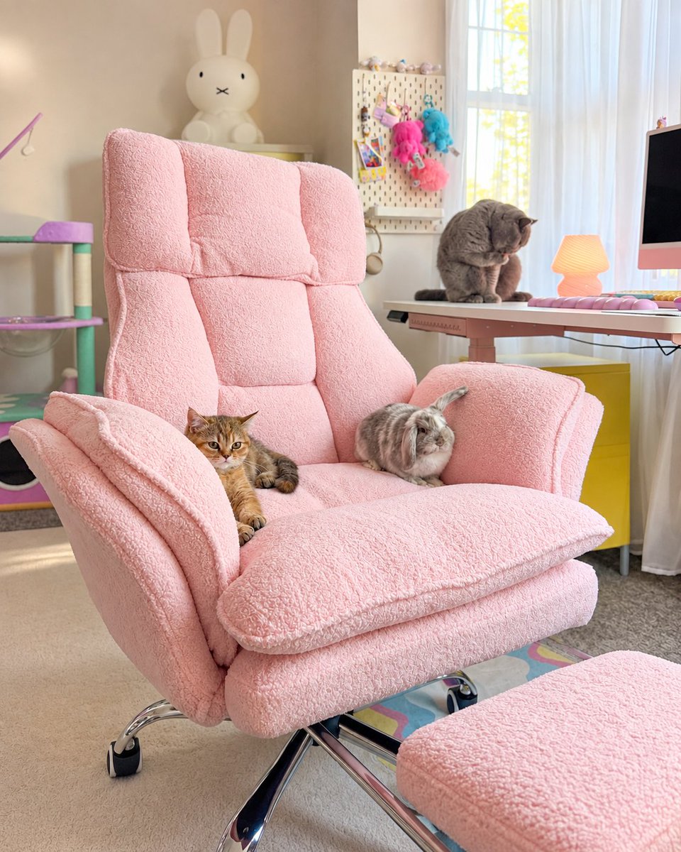 homrelexa's tweet photo. They love the tall backrest as much as you do 🐱🐰
🛒Share the ultimate backrest: https://t.co/7sR3dZwWKv
📷by.samscott
#homrelexa #ergonomicchair #wfhsetup #desksetup #homeoffice #catoffice #petfriendly #workspace #officechair #deskgoals https://t.co/xpde1ZHq6B