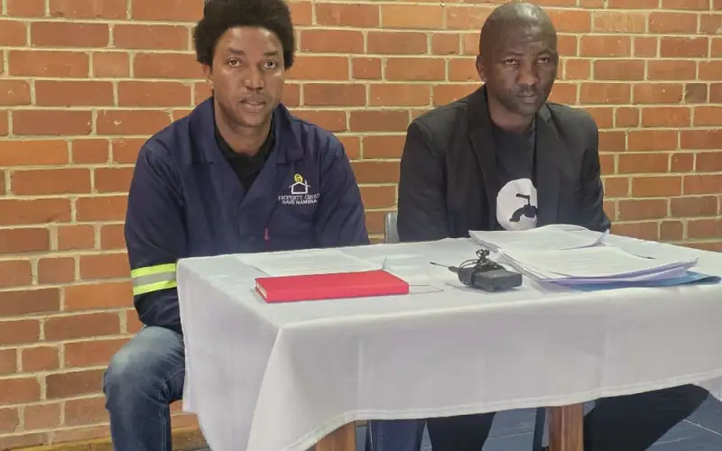 ObserverNamibia's tweet photo. Social activists Shaun Gariseb and Michael Amushelelo have called on the City of Windhoek to account for its delivery of serviced land, municipal infrastructure and public services, warning that residents need  https://t.co/msY12LmQ9s https://t.co/rMG79Z0g6d