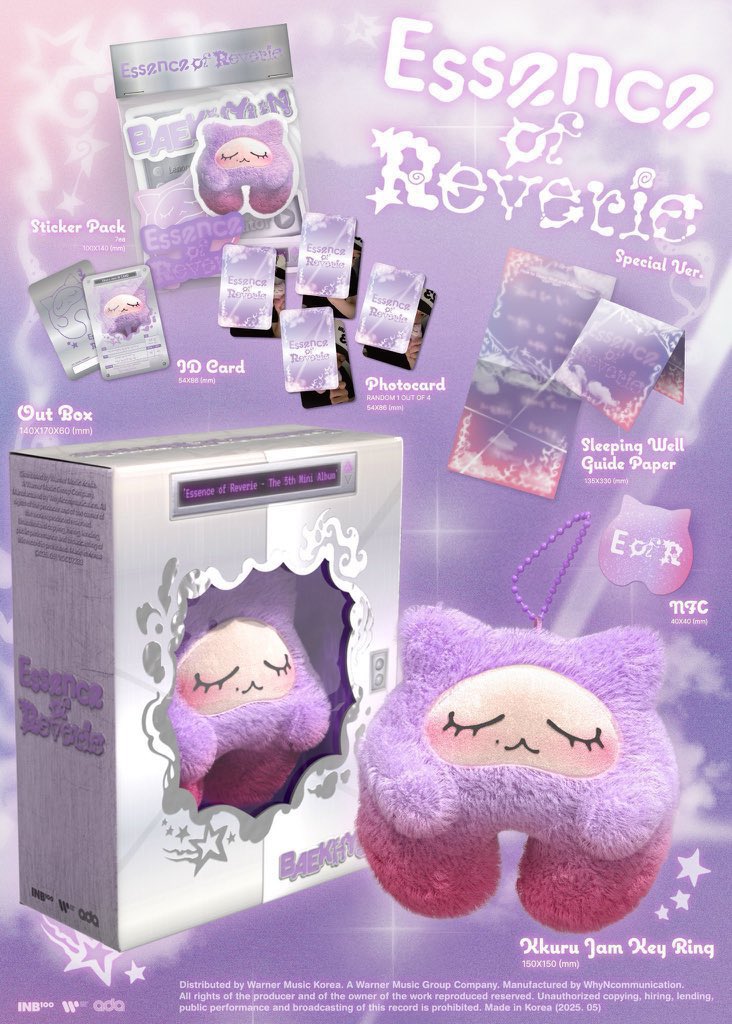 kpopshop1a1a's tweet photo. #ตลาดนัดEXO
❌ปิดพรี 27/9 เวลา 21.00 น. 
💜[PRE] BAEKHYUN - Essence Of Reverie (Special Edition) (Kkuru Jam Ver.) (รวมภาษีเก็บรอบเดียว)
มัดจำได้200ส่วนที่เหลือตอนของถึงไทย
✨ราคา 770฿ ไม่แกะซีล
📮ค่าส่ง ems 60฿ 
🛒สั่งซื้อ Line id : @ kpopshop1a1a (มี@) https://t.co/IfQbmWRVOA