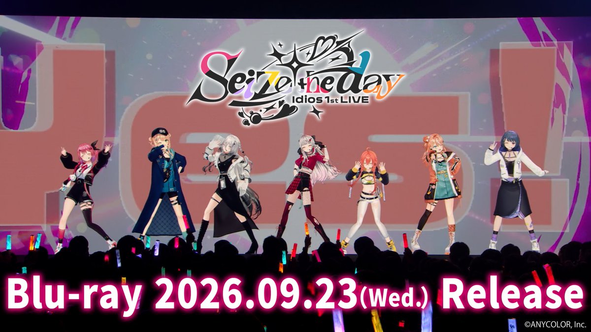 nijisanji_app's tweet photo. ◆┈ #Idios_1stLIVE Blu-ray ┈◇
 ━ ✦ダイジェスト動画公開✦ ━

Idios 1st LIVE "Seize the day" Blu-ray
来週9/23(水・祝)発売✨

Day1&Day2の映像を
ダイジェストでちょい見せ👀
https://t.co/YNUyDpKdD9

🎁収録内容・法人特典等詳細はこちら
https://t.co/wyoRoCEuvO

💿ご予約はこちら
https://t.co/FHjsbFVSNB 

#Idios