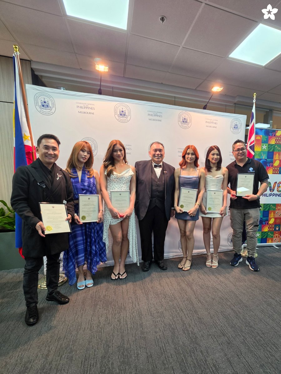 BINI_ph's tweet photo. From visiting the Parliament of Victoria with Wayne Farnham MP to dropping by the Philippine Consulate General in Melbourne and receiving a Certificate of Recognition Volunteer Ambassador! 🇦🇺🏛️

Truly grateful for this recognition and warm welcome! 🤍

#BINI #BINI_SIGNALS_WORLDTOUR_2026 #BINI_SIGNALS_MELBOURNE
