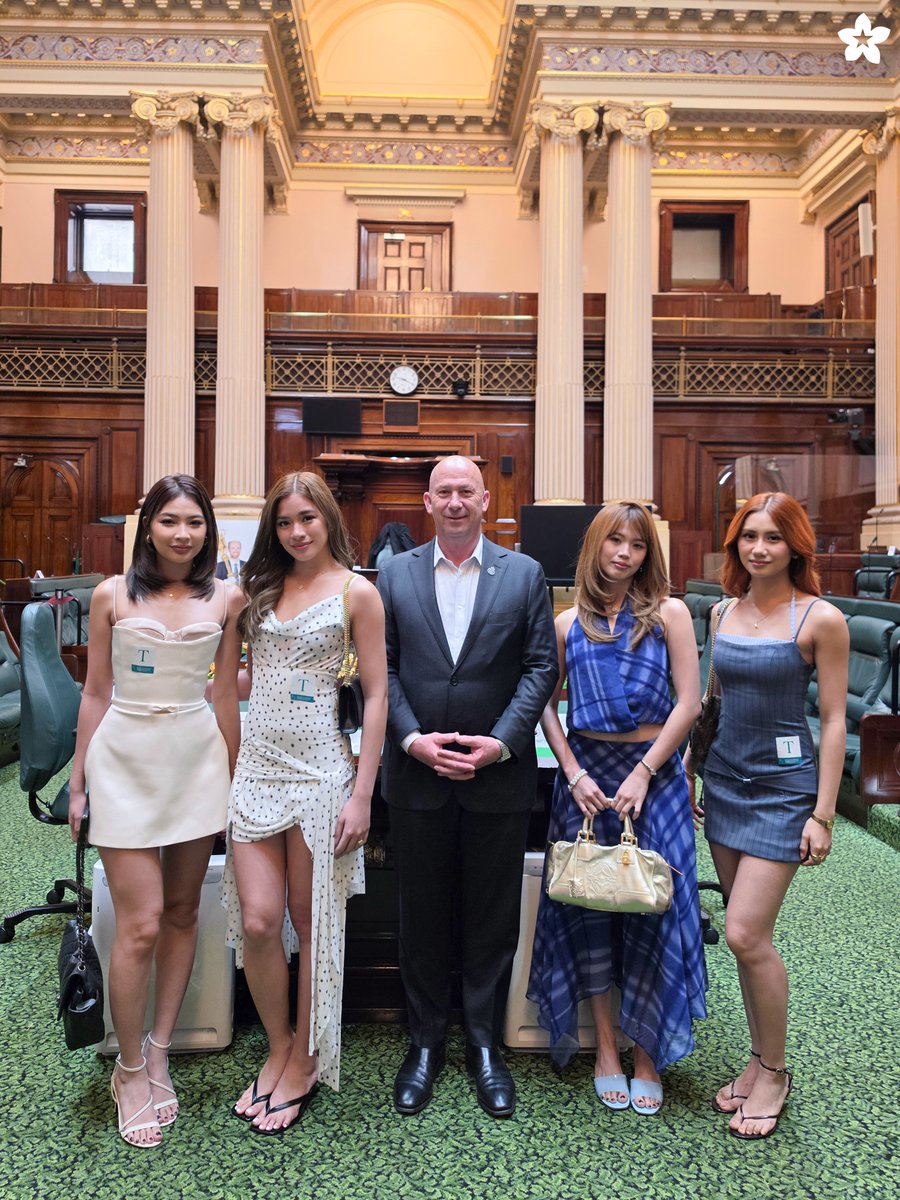 BINI_ph's tweet photo. From visiting the Parliament of Victoria with Wayne Farnham MP to dropping by the Philippine Consulate General in Melbourne and receiving a Certificate of Recognition Volunteer Ambassador! 🇦🇺🏛️

Truly grateful for this recognition and warm welcome! 🤍

#BINI #BINI_SIGNALS_WORLDTOUR_2026 #BINI_SIGNALS_MELBOURNE