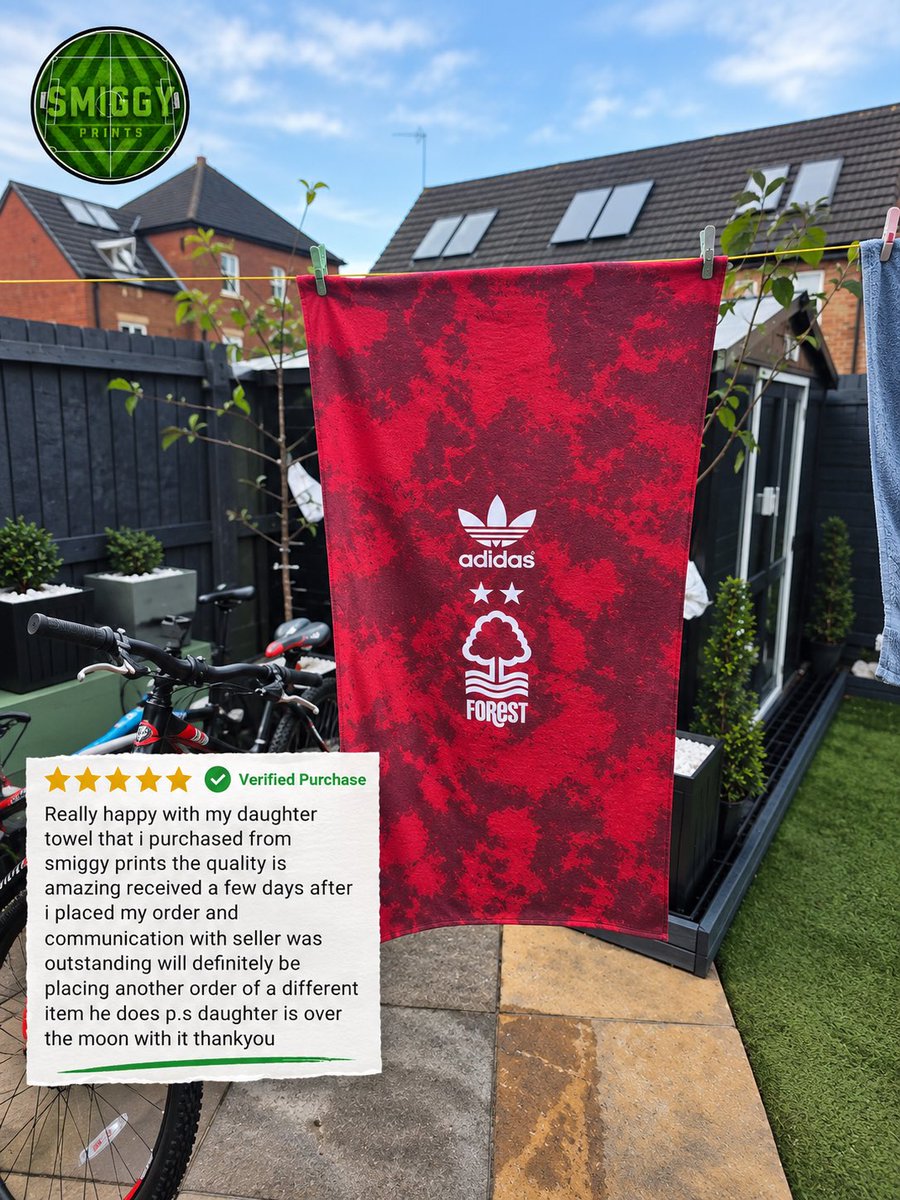 SmiggyPrints's tweet photo. @redsidetrentpod Some reviews from Forest fans! Towels are £30 posted 👀⚽️ https://t.co/HFRqTZFR7h