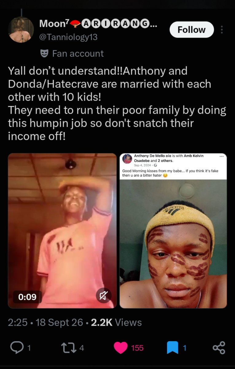 DragCulture's tweet photo. Recently discovered “proof” of relationship suggests that Donda aka HateCrave is married to Anthony DeMello with 10 kids. https://t.co/kKfXDCIotj