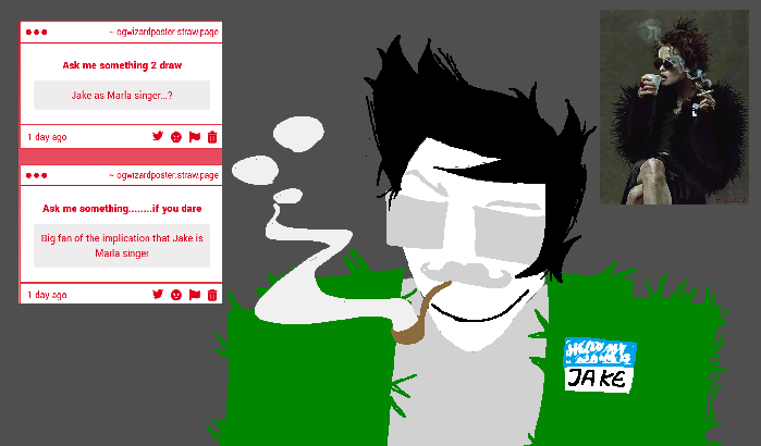 ogWIZARDposter's tweet photo. what are your thoughts on jake marla singer? yay or nay (if nay who would fit the role better)
#strifeclub #fightstuck #jakeenglish #fightclub #homestuck https://t.co/hp4Smn9NDj