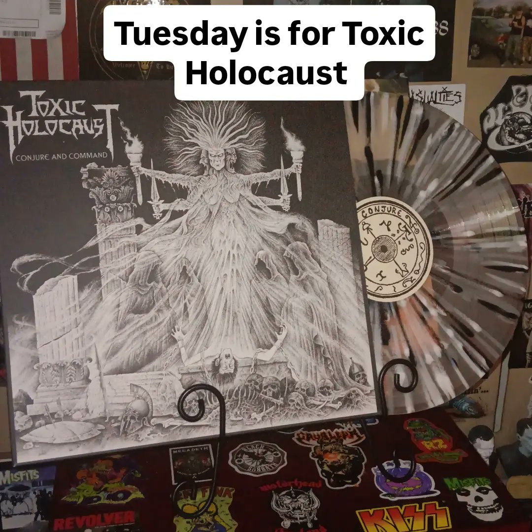 SharenRecib7wc's tweet photo. I’ve got time for one more record before bed, so I’m spinning this absolute Toxic Holocaust banger. Released in 2011 by Relapse Records, Conjure and Command may be their best album and one of the 2010s’ finest metal records. A 21st-century thrash https://t.co/RK5zt4PCr1