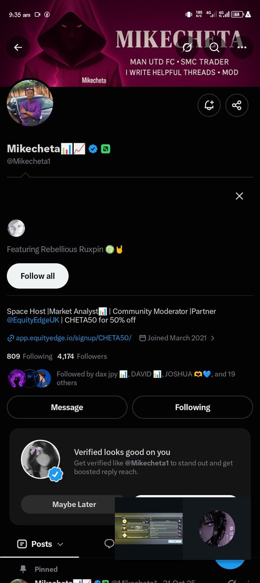 Amakathetrader's tweet photo. @Fx_Picasso @Danieltrades @berkayglife @EquityEdgeUK @Mikecheta1 @Just_Kizzyfx Done all .
7 https://t.co/0zP9a4MFj4