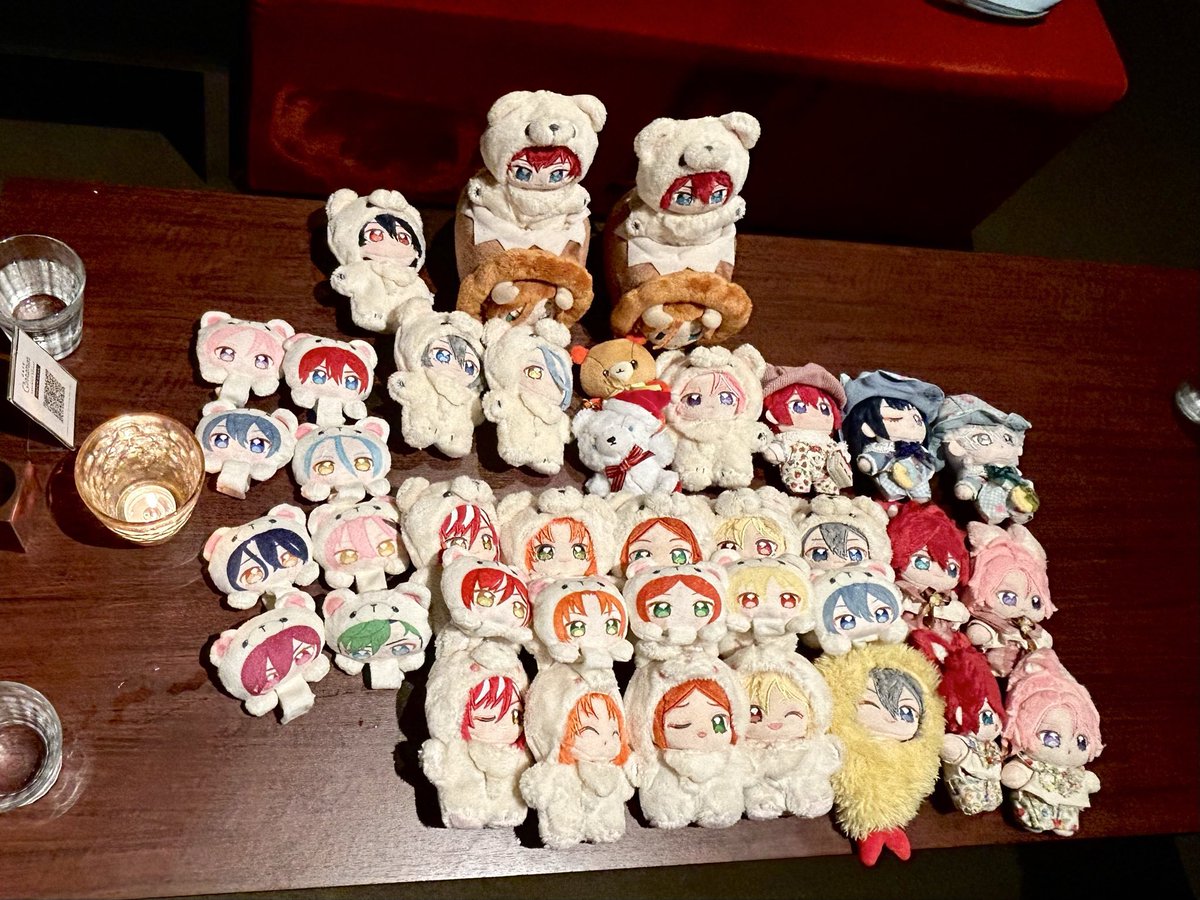Tanp1np's tweet photo. バータイム萌え萌えぬいぬい画像見て元気になってます　円環できない量のぬい祭で楽しかった➰😻💘
ありがとうございました🙏🏻🙏🏻🙏🏻 https://t.co/o1WJd0mtIK