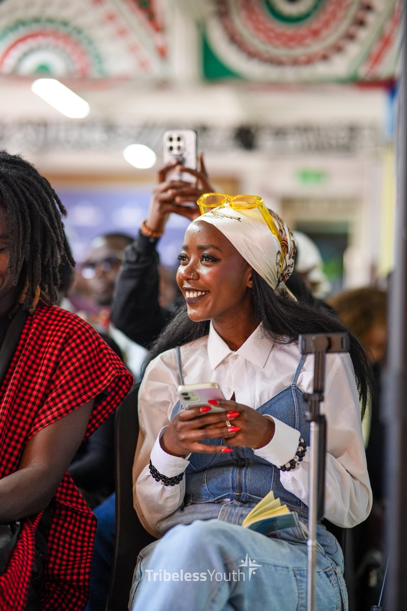 TribelessYouth's tweet photo. .@CosterOjwang "Not all of you will make it however making it has many faces, you might not be the person on the stage but you might be the person needed by the person on the stage" 
#UwaziFestival2026
#WhichWayKenya
#TribelessYouthat10 https://t.co/neN3zHn2Ih