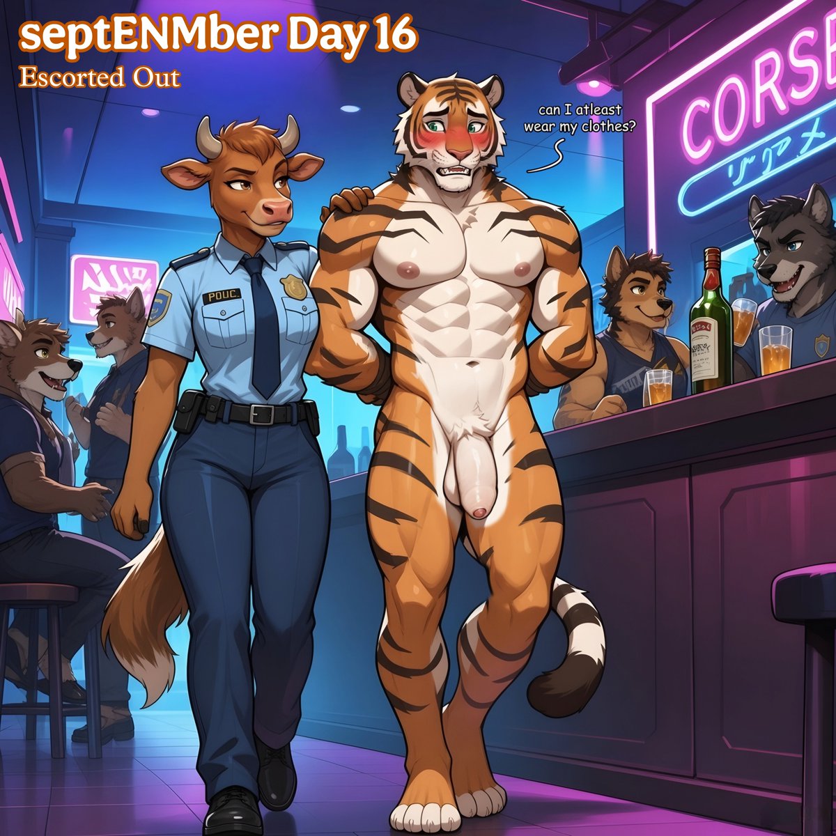 TheChipsNSFW's tweet photo. #septENMber2026 Day 16
𝘌𝘴𝘤𝘰𝘳𝘵𝘦𝘥 𝘖𝘶𝘵
Thanks @vianaiart
.
#septENMber #enm #ene #anthro
#embarrassednakedmen #furryart
#embarrassingnudityexposure #Al #anthroAl #furrynsfwart #furry #furryaiartist #furryartists #furryAl #FurryAnthro #FurryAIArt https://t.co/M3MWgE8M8h