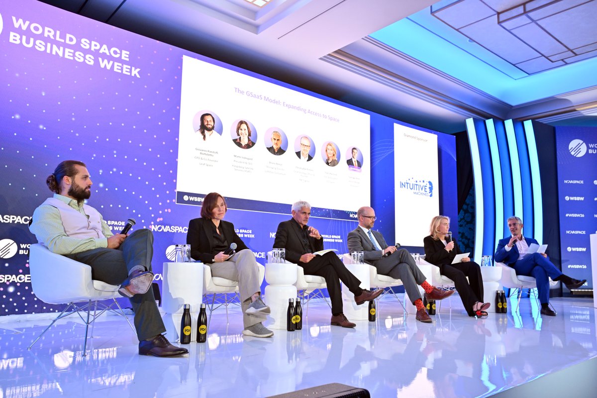 SSCspace's tweet photo. From insightful panel discussions on "The GSaaS Model: Expanding Access to Space" with SSC Space CEO Charlotta Sund, to interviews with Payload, SpaceWatch Global and Novaspace, and great conversations. #WSBW is one of the key meeting places for the space community. https://t.co/j1xaUQj3p0