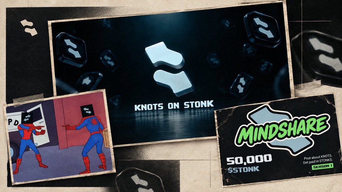 Dewhiteflames's tweet photo. The thesis behind @KnotsOnStonk is pure genius:

STONK backwards isKNOTS.
• Solana reflection mechanism
• 3% tax auto-distributes rewards
• Hold $KNOTS ➡️ earn $STONK

Two ecosystems feeding each other in full symbiosis. Don't sleep on this. https://t.co/bd3jHAO943