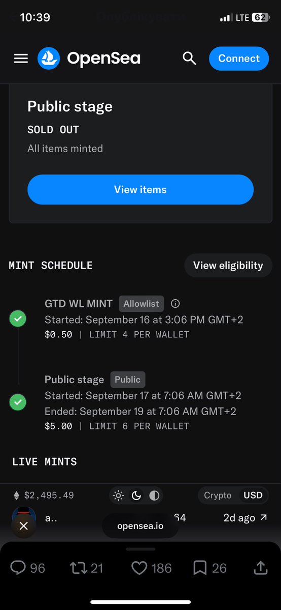 SwapUser's tweet photo. @Sami_Mubarik1 @Arc_Punks 0.5$ WhiteList Mint bro ☝🏻 https://t.co/8DDuawvQyU