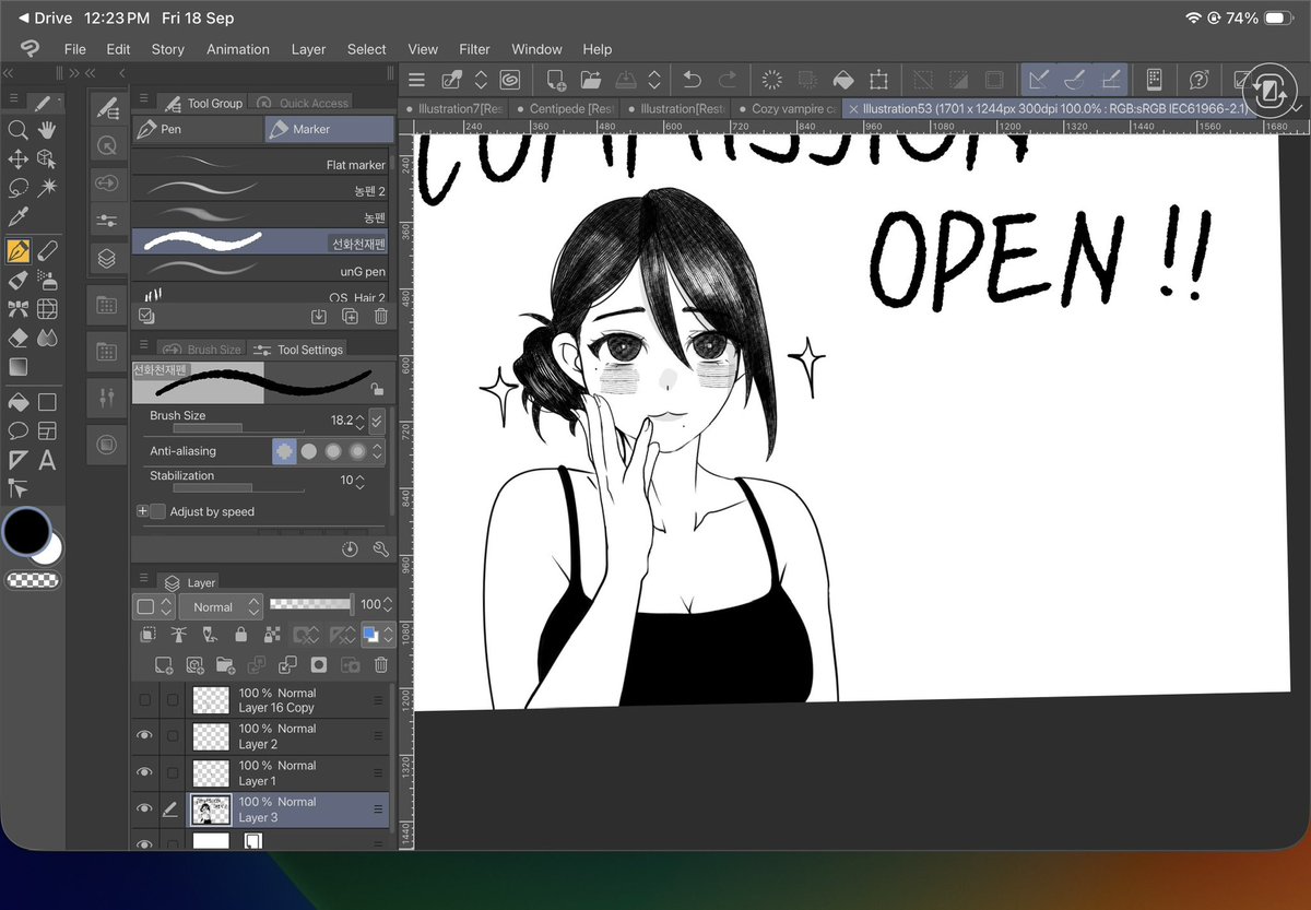VodkaStrawbwery's tweet photo. Opening my commissions soon!
Dm me if you’re interested in getting you drawn in my arts style!
#commissionㅤ #art #csp https://t.co/KM6LZ5WxZf