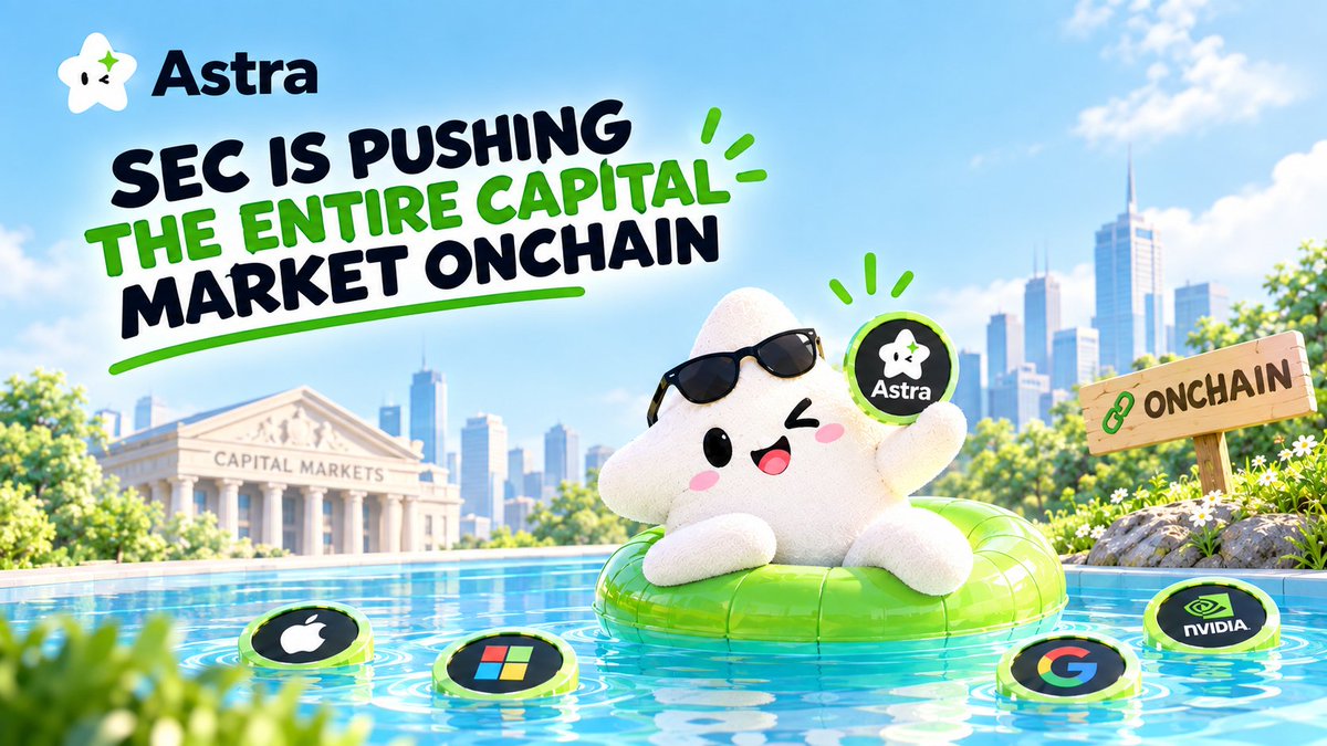 AstraliquidX's tweet photo. 👉Assets are already moving onchain. 
But this may be just the beginning.  

As the #SEC looks beyond crypto and toward onchain trading across broader capital markets, the opportunity could become much bigger, bringing new assets, participants, and liquidity onchain.  

Crypto markets → Tokenized assets → Onchain capital markets

💎The bigger story isn’t simply about putting more assets onchain. 

🔎 It’s about blockchain becoming part of the infrastructure that global capital markets run on.

#SEC #web3 #web3community #crypto