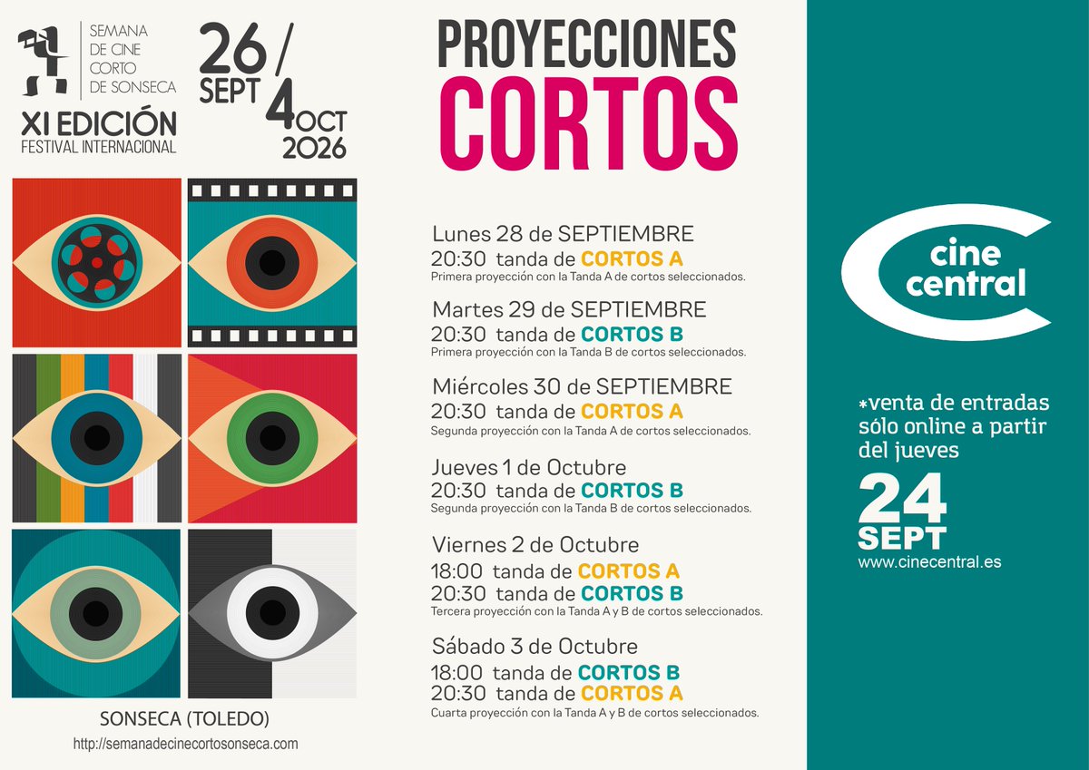 SemCineSonseca's tweet photo. Inauguración y proyecciones https://t.co/OkyHUnmG8S