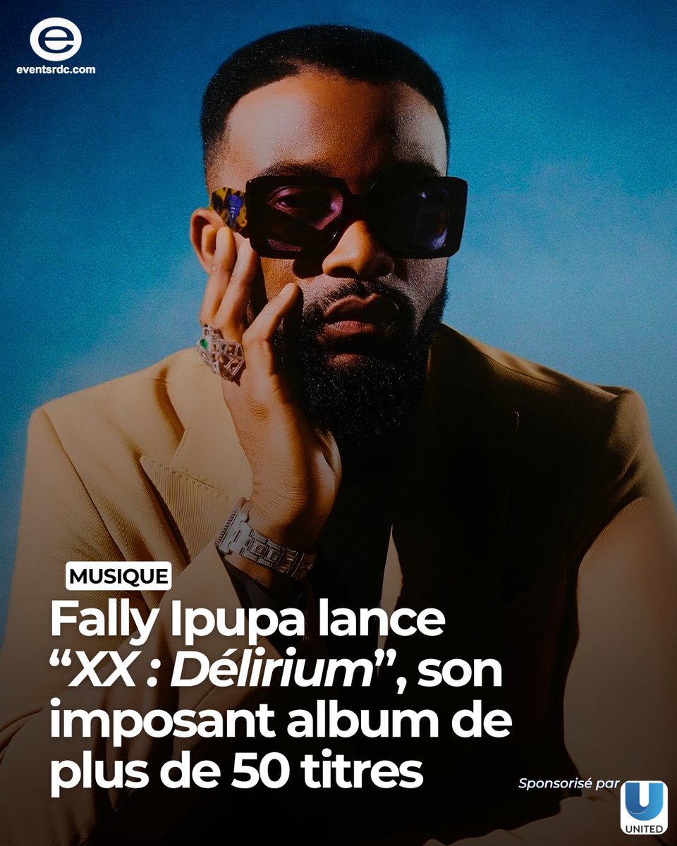EVENTSRDCCOM's tweet photo. 🏆 𝗥𝗘𝗖𝗢𝗥𝗗 ! Avec 51 titres en ligne (53 en physique), « XX : Délirium » de Fally Ipupa s’impose parmi les albums congolais les plus volumineux publiés en un seul bloc. Il faut compter au moins 5 h 18 minutes pour écouter l’opus dans son intégralité https://t.co/zGuY0TIfLK