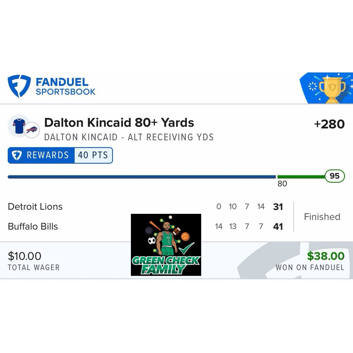 GCFdiscord's tweet photo. GCF with another masterclass at the NFL office today✅✅✅. Smacked on a couple parlays (DJ Moore injury rescue), multiple singles including two ladder 🪜 singles, and a MLB builder. Join our discord on WHOP for daily sports betting analytics and plays.

https://t.co/Qg5IjeUru7 https://t.co/KLfjy8ozj9