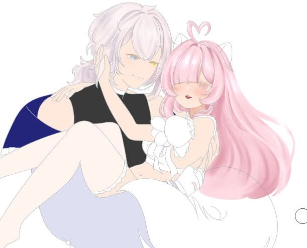 MoemiHimekaVT's tweet photo. next year i will be debuting along with my partner 
here's a wip of the art i commissioned <3 https://t.co/1lsWUmkwNz