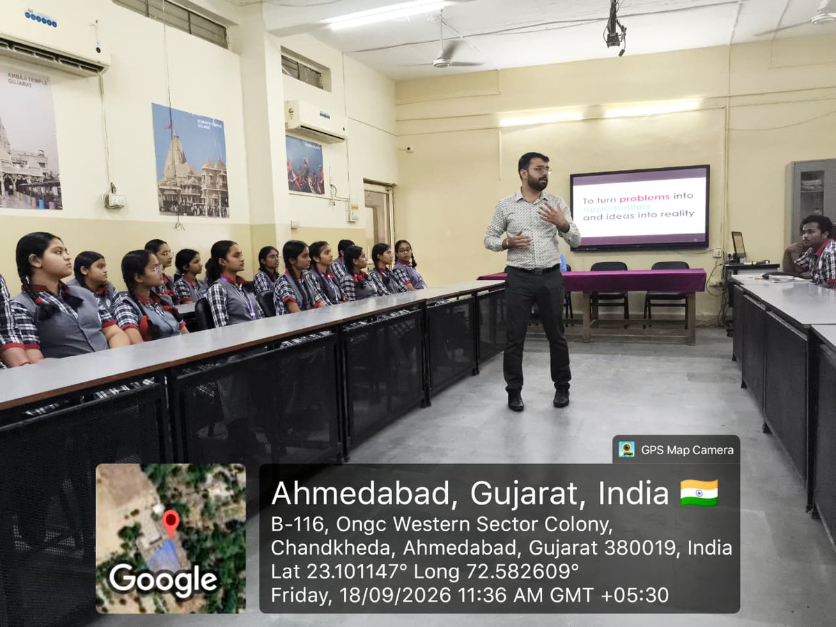 KSabarmati's tweet photo. Students of PM SHRI KV Sabarmati attended Session by Expert from AICTE-MIC HEI on Developing Entrepreneurial skills under DICE(Developing Innovation Culture and Entrepreneurship) @KVS_HQ @RoAhmedabad @EduMinOfIndia #PMSHRI @drmadiwr https://t.co/qqSa53X3Vl