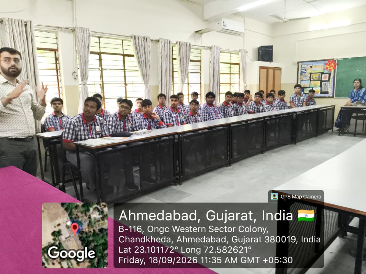 KSabarmati's tweet photo. Students of PM SHRI KV Sabarmati attended Session by Expert from AICTE-MIC HEI on Developing Entrepreneurial skills under DICE(Developing Innovation Culture and Entrepreneurship) @KVS_HQ @RoAhmedabad @EduMinOfIndia #PMSHRI @drmadiwr https://t.co/qqSa53X3Vl