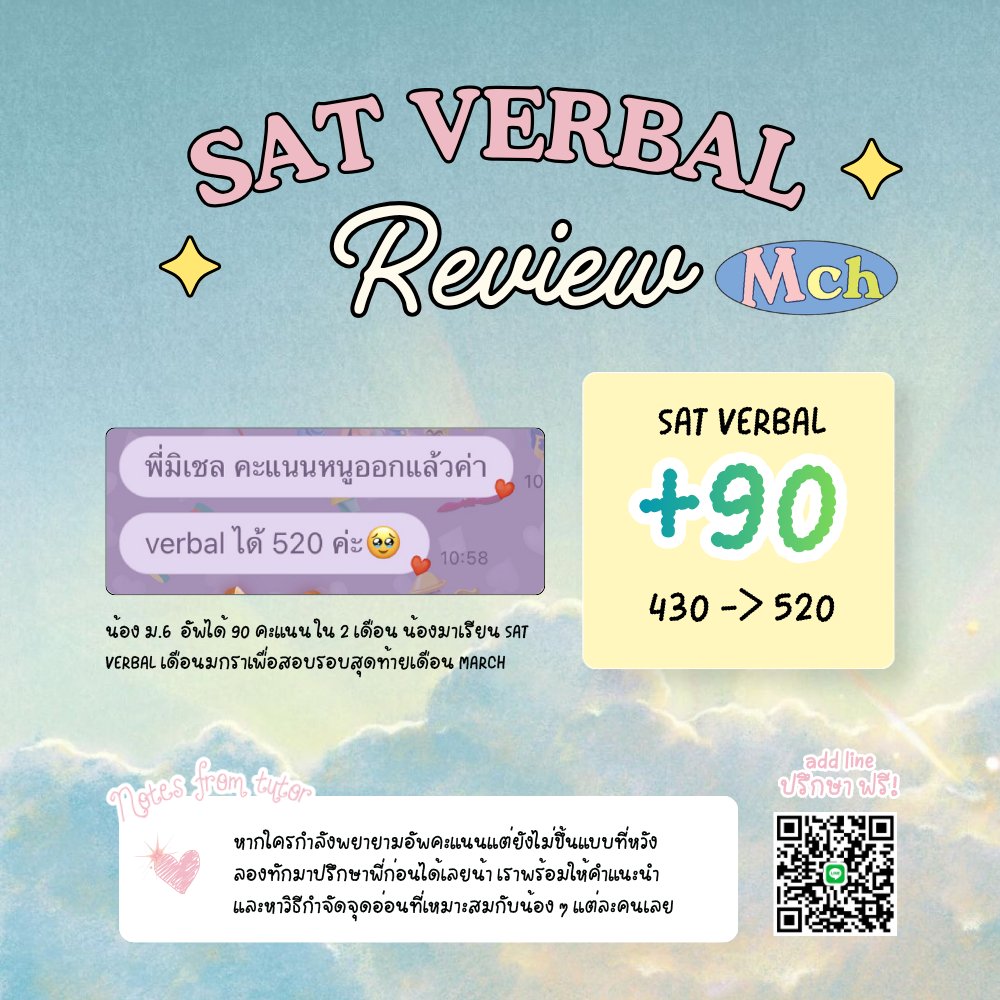 duffymoii's tweet photo. 💌 รีวิวบางส่วนจากน้อง ๆ คับ #reviewpmch

#ติวsat #สอนsat #สอบsat #รับสอนsat #เรียนsat https://t.co/1WXJT0jhxm