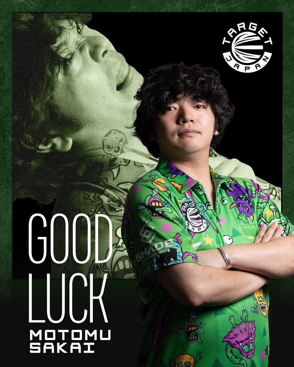 TargetDartsJP's tweet photo. ＼WORLD SERIES OF DARTS FINALS／

トッププレイヤー32名が
世界各国から集結！

オランダのアムステルダムで
タイトルを懸け激突する
World Series of Darts Finalsに
我らが #TeamTarget より酒井素選手が出場！

初戦は日本時間の9/19(土) 2:45~頃に
予定されており、PDC TVにて中継されます👀

真夜中ですが🌙
皆さま応援よろしくお願いいたします🔥

Good luck, Motomu!👽✨

#MotomuSakai
#WorldSeriesDartsFinals
#TeamTarget #TargetDartsJapan