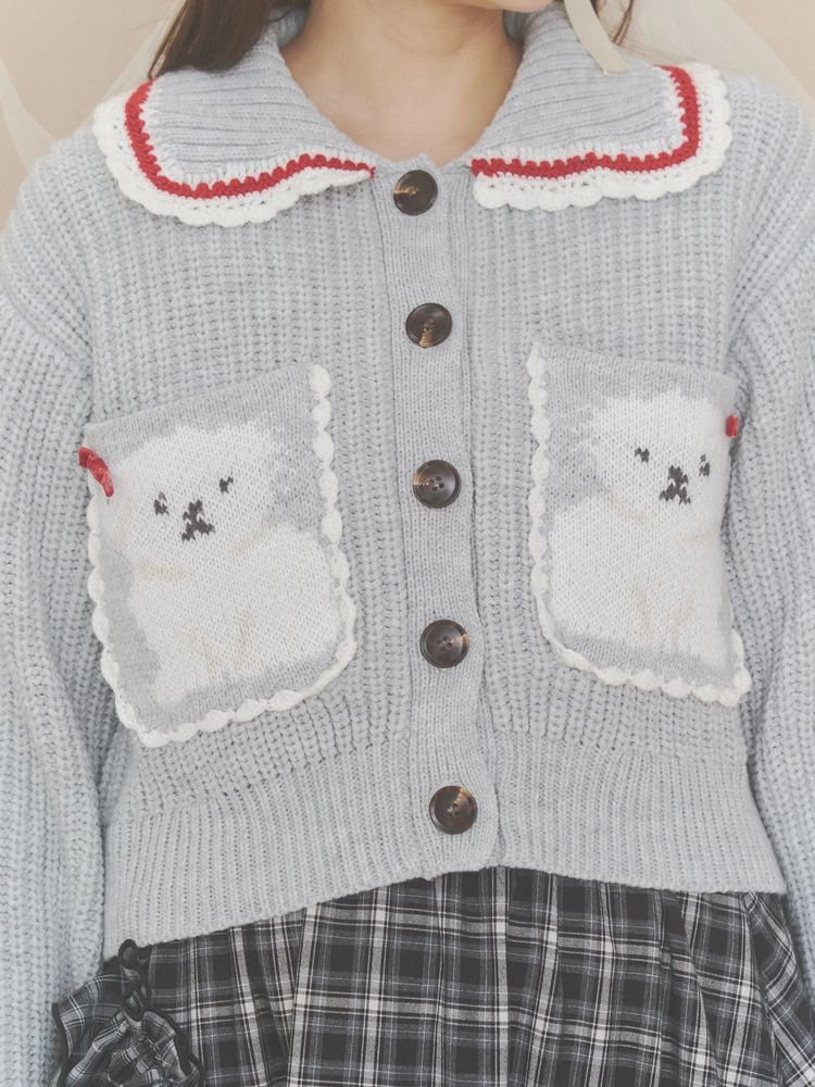 merry_jenny0825's tweet photo. 犬好きさん集合～！
きょとん顔が可愛いわんちゃんニット
が冬の寒い日もぽかぽかにしてくれる…♡

⇒ https://t.co/Afiu0YPedX https://t.co/oZQ79qCagQ